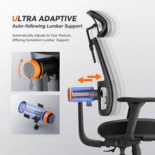Cargar imagen en el visor de la galería, Newtral MagicH002 Ergonomic Office Chair - Adaptive Lumbar Support, Adjustable Headrest & 4D Armrests for Ultimate Comfort