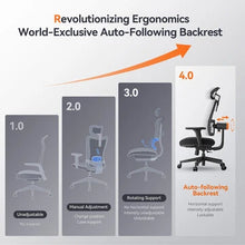Cargar imagen en el visor de la galería, Newtral MagicH002 Ergonomic Office Chair - Adaptive Lumbar Support, Adjustable Headrest & 4D Armrests for Ultimate Comfort