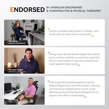 Lade das Bild in den Galerie-Viewer, NEWTRAL MagicH-BPro Ergonomic Chair: Adaptive Comfort with Footrest & Auto-Following Backrest