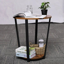 Last inn bildet i Galleri-visningsprogrammet, Lusimo Round Metal Side Table with Storage Rack - Top-Rated Accent Furniture for Easy Assembly