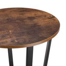 Last inn bildet i Galleri-visningsprogrammet, Lusimo Round Metal Side Table with Storage Rack - Top-Rated Accent Furniture for Easy Assembly