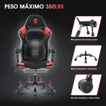 Carica l'immagine nel visualizzatore di Gallery, Douxlife Ergonomic Gaming Chair with Massage & Lumbar Support - Ultimate Comfort for Gamers