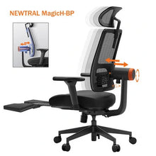 Cargar imagen en el visor de la galería, Newtral MagicH-BP Ergonomic Chair - Auto-Following Lumbar Support, 4D Armrests, Adjustable Height & Depth, Reclines 96°-136°