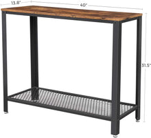 Lade das Bild in den Galerie-Viewer, VASAGLE Vintage Entryway Console Table - Top-Rated, Easy Assembly, Perfect for Living Room & Bedroom
