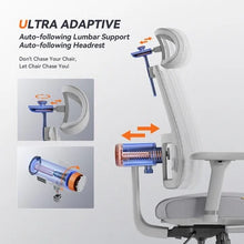 Cargar imagen en el visor de la galería, NEWTRAL MagicH-BPro Ergonomic Chair: Adaptive Comfort with Footrest &amp; Auto-Following Backrest
