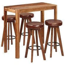 Load image into Gallery viewer, 5-Piece Solid Sheesham Wood Bar Set - Top-Rated &amp; User-Friendly Design
