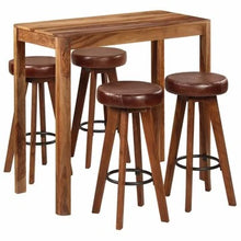 Load image into Gallery viewer, 5-Piece Solid Sheesham Wood Bar Set - Top-Rated &amp; User-Friendly Design
