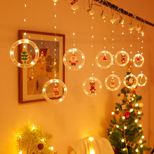 Charger l&#39;image dans la galerie, Christmas Led Curtain  Lights For Indoor Windows Doors Bedroom Decoration
