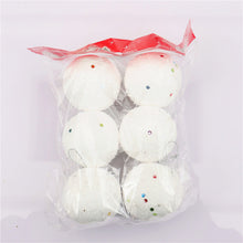 Load image into Gallery viewer, 6 Pcs/set 5cm White  Foam  Snowball  Pendant Window Decorations Christmas Tree Ornaments White Snowball Pendant [Pack of 6 pieces]
