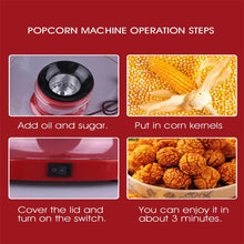 Load image into Gallery viewer, Popcorn  Machine Automatic Household Electric Popcorn Snacks Making Device White
