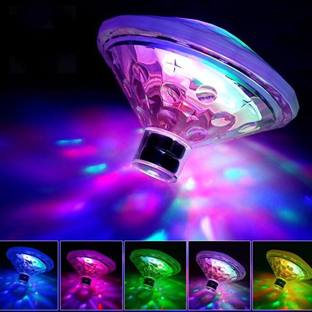 Baby Diamond  Light Bathtub Colorful Float Light Waterproof Projection night Light colorful