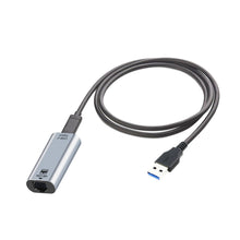 Carica l&#39;immagine nel visualizzatore di Gallery, 1m Usb3.0 To Rj45 Adapter Supports Gigabit Network Usb 3.0 Up To 5gbps silver
