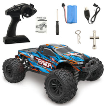 Carica l&#39;immagine nel visualizzatore di Gallery, 1:18 Rc  Car 2.4g Four-wheel Drive High-speed Car Off-road Climbing Remote Control Drifting Electric Toy 63-blue
