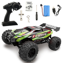 Carica l&#39;immagine nel visualizzatore di Gallery, 1:18 Rc  Car 2.4g Four-wheel Drive High-speed Car Off-road Climbing Remote Control Drifting Electric Toy 62-green
