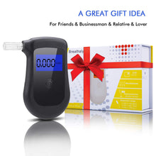 Load image into Gallery viewer, Portable Content Tester Breathalyzer Professional Digital Tester AT810 Black
