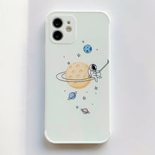 Load image into Gallery viewer, Mobile Phone Case TPU Cartoon Pattern Painting Planet Spaceman for iphone 11 white_iphone11ProMax
