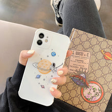 Load image into Gallery viewer, Mobile Phone Case TPU Cartoon Pattern Painting Planet Spaceman for iphone 11 white_iphone11ProMax
