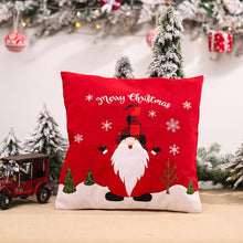 Load image into Gallery viewer, Pillow Cover Pillowcase Cushion Christmas Decorations Linen Printed Pillowcases For Living Room Sofa S9006 red Santa Claus pillowcase
