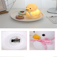 Last inn bildet i Galleri-visningsprogrammet, Cute Cartoon Duck  Night  Light Dormitory Bedside Night Lamp For Baby Kids Room Light Up pink ribbon
