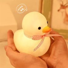 Last inn bildet i Galleri-visningsprogrammet, Cute Cartoon Duck  Night  Light Dormitory Bedside Night Lamp For Baby Kids Room Light Up pink ribbon
