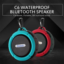 Load image into Gallery viewer, C6 Waterproof Speaker Suction Cup Mini Bluetooth-compatible Stereo Speaker Outdoor Sports Mini Subwoofer Small Speaker Blue
