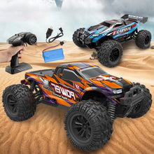 Carica l&#39;immagine nel visualizzatore di Gallery, 1:18 Rc  Car 2.4g Four-wheel Drive High-speed Car Off-road Climbing Remote Control Drifting Electric Toy 63-blue
