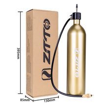 Load image into Gallery viewer, Aluminum Alloy Tubeless  Tire  Inflator Tyre Air Booster Air Bottle 1.15l (empty Bottle) Gold
