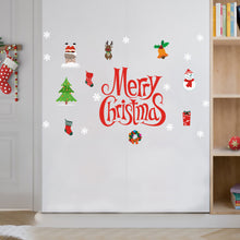 Load image into Gallery viewer, Pvc Wall Stickers Creative Merry Christmas Letter, 1 Set, Holiday Decoration For Garage Door Wall X009 small
