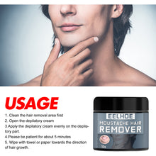 Load image into Gallery viewer, Men Beard  Hair  Removal  Cream Gentle Non-irritating Face Hair Removal Cream 50g
