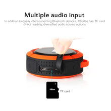 Cargar imagen en el visor de la galería, C6 Waterproof Speaker Suction Cup Mini Bluetooth-compatible Stereo Speaker Outdoor Sports Mini Subwoofer Small Speaker Olive
