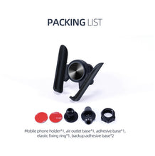 Carica l&#39;immagine nel visualizzatore di Gallery, 2 In 1 Suction Cup Phone  Holder Gravity Telescopic Car Phone Holder black
