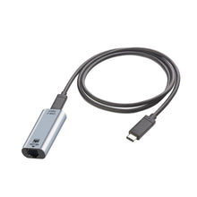 Cargar imagen en el visor de la galería, 1m Type C To Gigabit Ethernet Usb Type C To Ethernet Adapter Supports 10/100/1000 Mbps Speed silver
