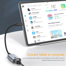 Load image into Gallery viewer, 1m Type C To Gigabit Ethernet Usb Type C To Ethernet Adapter Supports 10/100/1000 Mbps Speed silver
