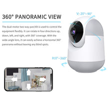 Lade das Bild in den Galerie-Viewer, Camera Wifi High-definition Infrared Two-way Voice Intercom Remote Monitoring Camera White
