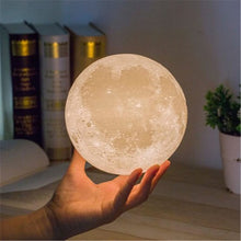 Load image into Gallery viewer, Creative Ins Moon Shape Night  Light Led Table Lamp For Bedroom Decoration With shelf
