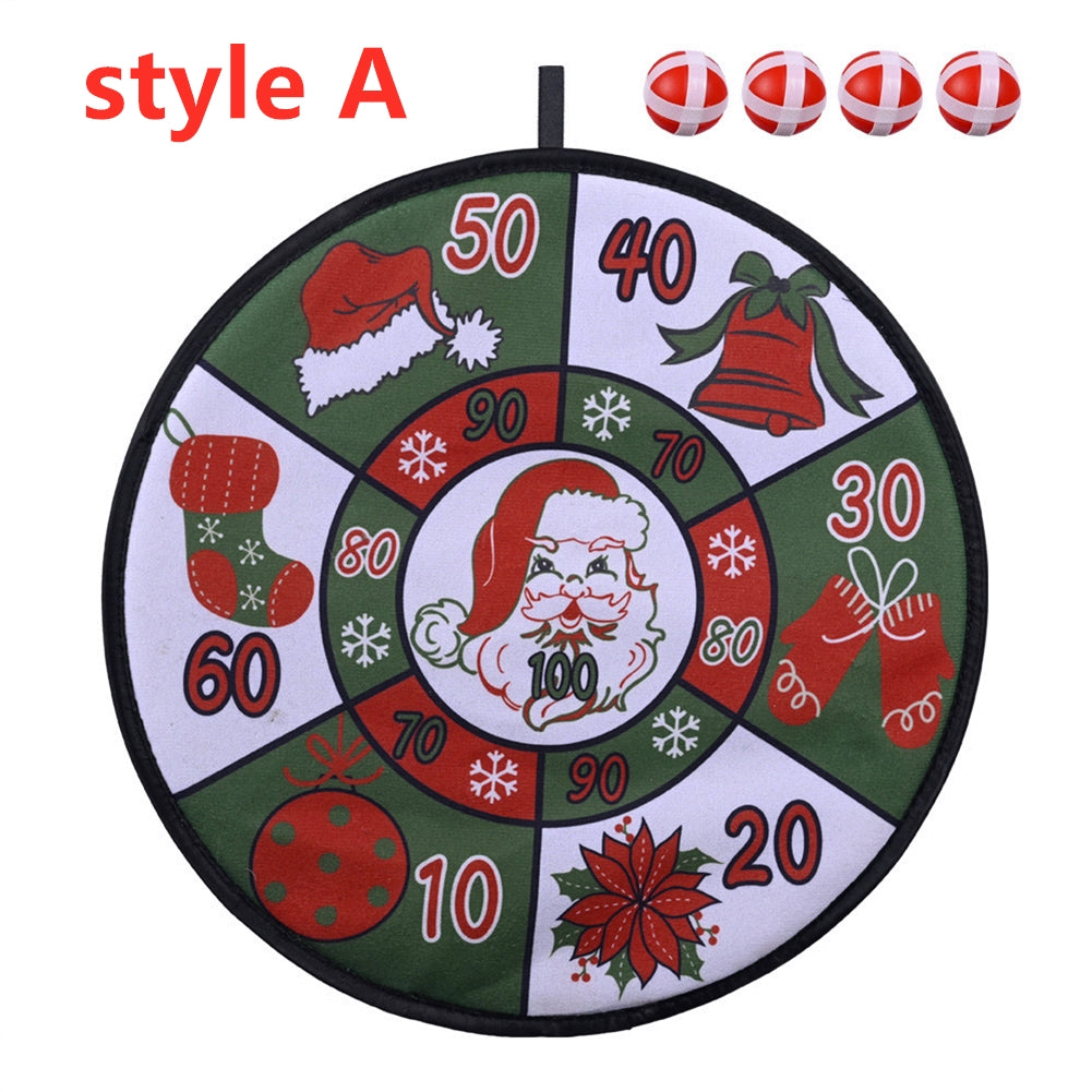 Christmas Dart  Plate  Set Children's Holiday Gifts Christmas Indoor Festival Party Accessories Type A