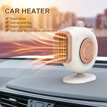 Cargar imagen en el visor de la galería, Car  Heater 12v Dual-purpose Portable Instant Heating Car Heater Defrost Heater 1.5m Line White
