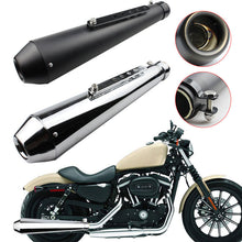 Charger l&#39;image dans la galerie, Motorcycle Exhaust  Pipe Retro Universal Exhaust Muffler Motorcycle Modified Parts Black
