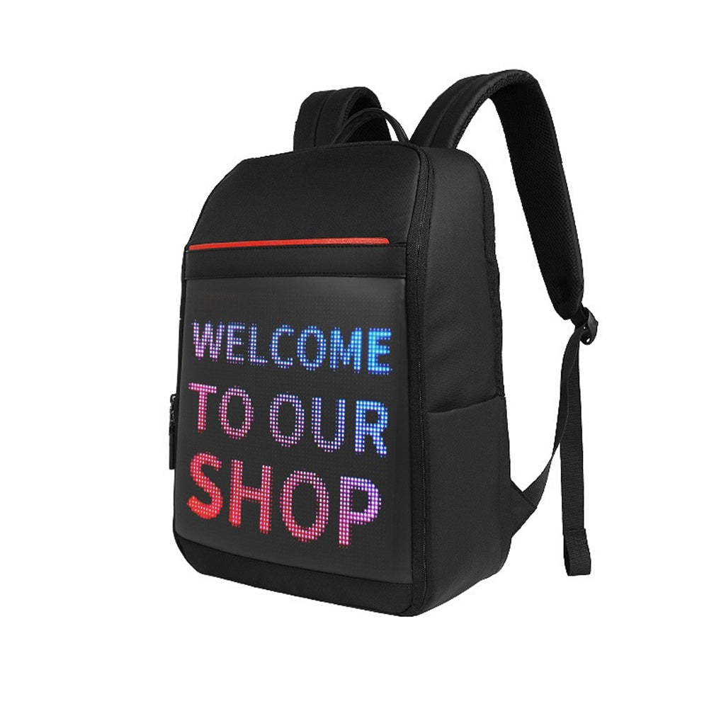 Led  Screen  Backpack Laptop Computer Wi-fi Bluetooth-compatible Waterproof Personality Backpack 21 inches