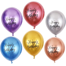 Load image into Gallery viewer, 50pcs Balloons 12 Inch 2.8g Chrome Latex Balloon Happybirthday Party Decoration For Kids silver
