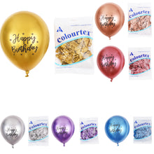 Load image into Gallery viewer, 50pcs Balloons 12 Inch 2.8g Chrome Latex Balloon Happybirthday Party Decoration For Kids silver
