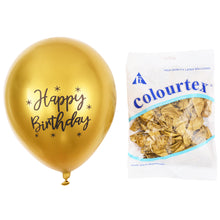 Load image into Gallery viewer, 50pcs Balloons 12 Inch 2.8g Chrome Latex Balloon Happybirthday Party Decoration For Kids gold
