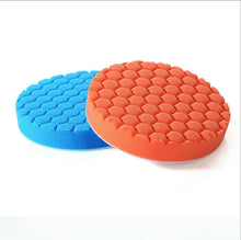 Carica l&#39;immagine nel visualizzatore di Gallery, 5 Pcs/set Sponge  Polishing  Pad Car Beauty Waxing Sponge Set 3/4/5/6/7 Inch Hexagonal Pattern Sponge Pad 6 inch
