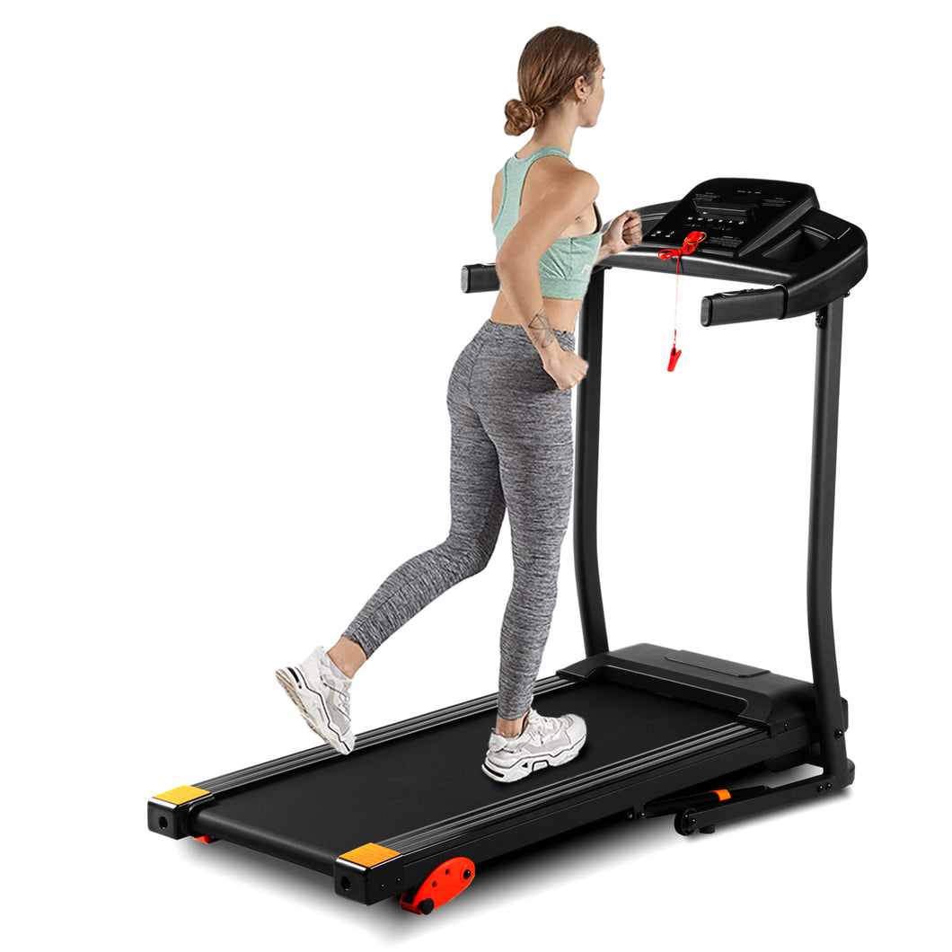 Home Folding Treadmill, 15 Preset Programs, With Led Display Panel, With Mp3/Usb Playback Function, Black.