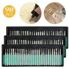 Cargar imagen en el visor de la galería, 90 Pcs/set Diamond  Burr Bits Drill Set Rotary Multi Tool Accessories Kit For Dremel 3 pcs
