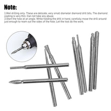 Carica l&#39;immagine nel visualizzatore di Gallery, 90 Pcs/set Diamond  Burr Bits Drill Set Rotary Multi Tool Accessories Kit For Dremel 3 pcs
