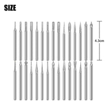 Carica l&#39;immagine nel visualizzatore di Gallery, 90 Pcs/set Diamond  Burr Bits Drill Set Rotary Multi Tool Accessories Kit For Dremel 3 pcs
