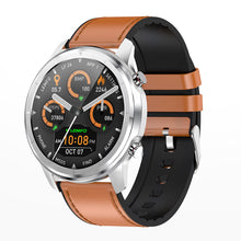 Cargar imagen en el visor de la galería, Original LEMFO Lf26 Smart  Watch Hd Ips Screen Custom Dial Sport Record Smartwatch For Android Ios Huawei Xiaomi Silver dial brown leather belt
