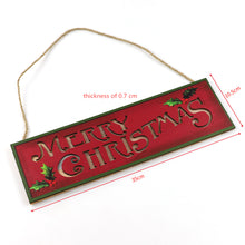 Load image into Gallery viewer, Christmas  Pendants Wooden Holiday English Letters Led Lights Christmas Decoration Crafts JM00560
