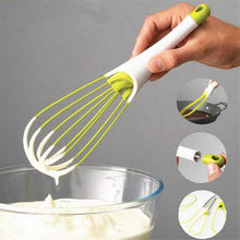Load image into Gallery viewer, Rotary  Whisk Dual-purpose Folding Rotatable Egg Beaters Detachable Washable Food-grade Whisk Cook Tools Orange
